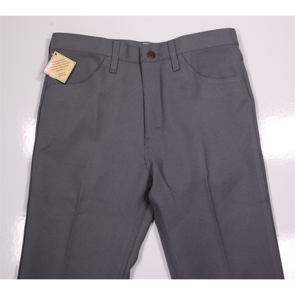 Wrangler Men's Straight Boot Cut Dress Jeans - Dark Gray
